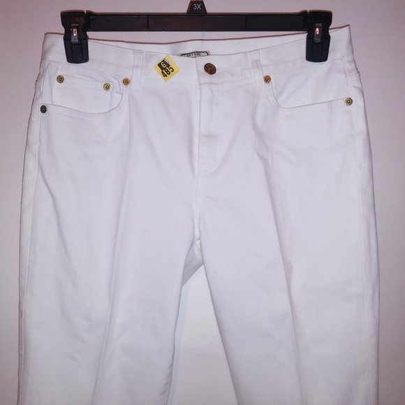 American Living Jeans Womens Size 8 Revere Straight Leg Solid White Waist 32" Ri - Picture 5 of 11